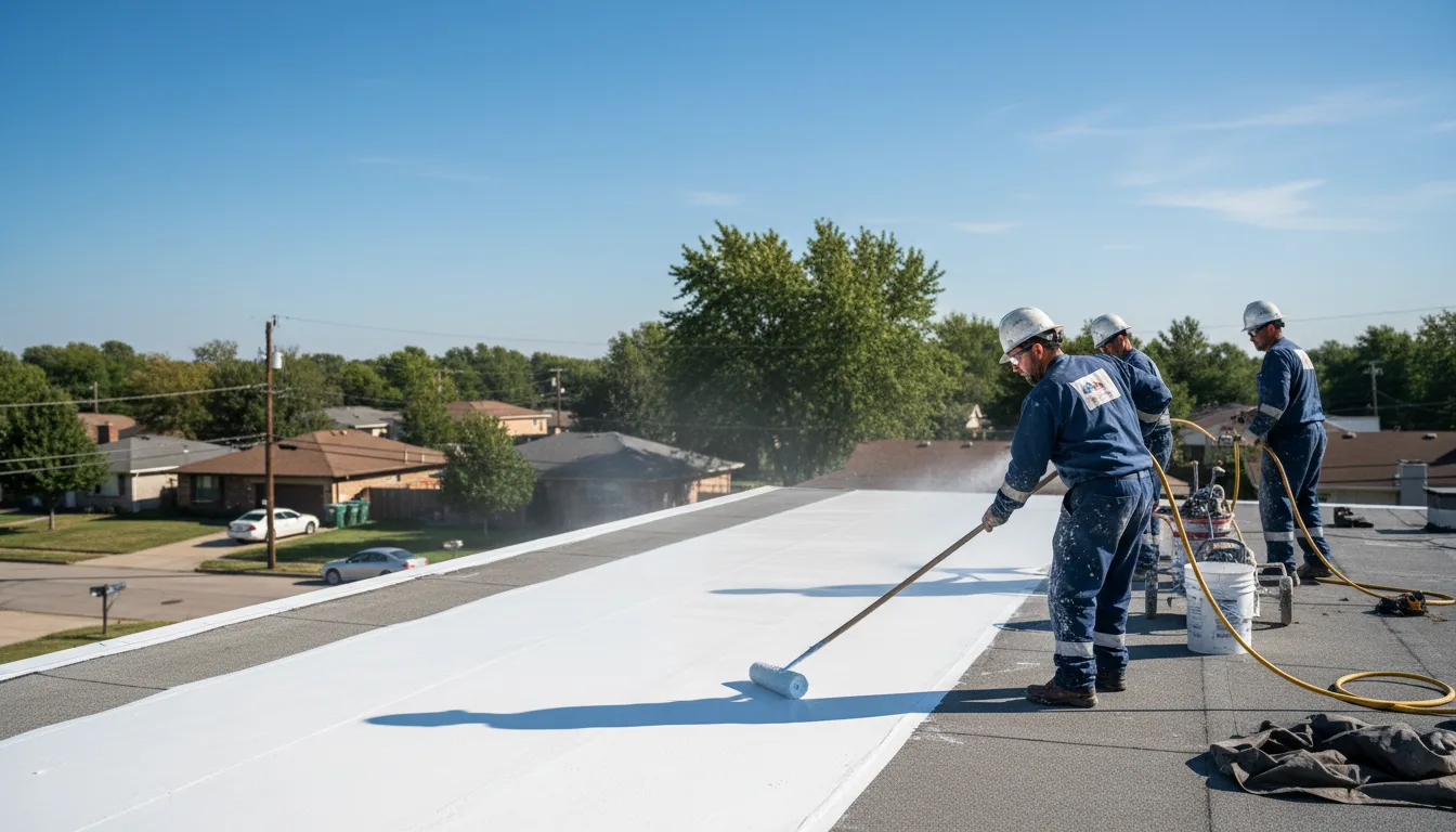 Commercial roof coating in Bronson, MI near me